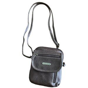 MultiSac Faux Leather Crossbody Micro/Mini Bag/Purse Everest Brown 136D